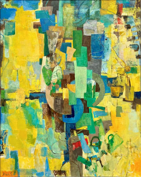 第74回 光陽展　坂東　圭子（バンドウケイコ）ハーモニーⅡ 油 F100